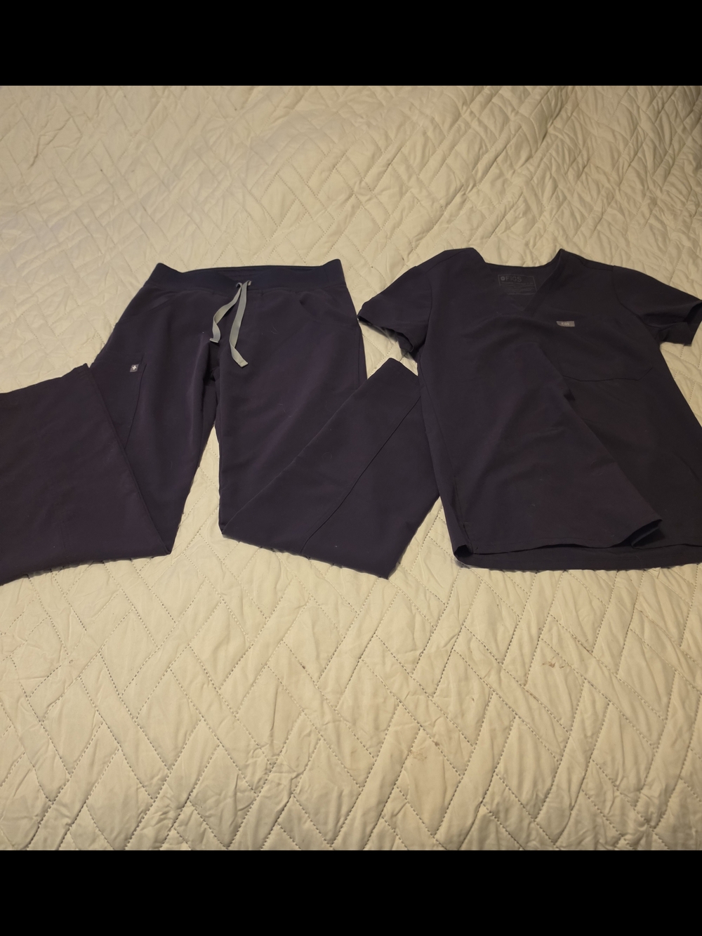 Purple Scrub Set - Top & Pants